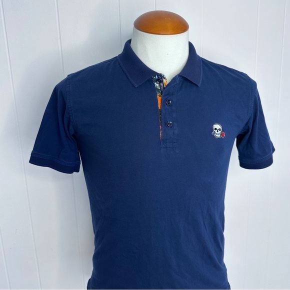 Robert Graham Skull & Rose Polo Shirt - Picture 1 of 8